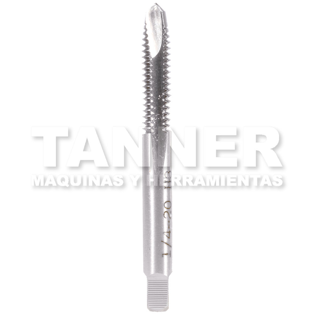 MACHUELO SEMICONICO HSS 1/4-20 2F H3 PUNTA ESPIRAL
