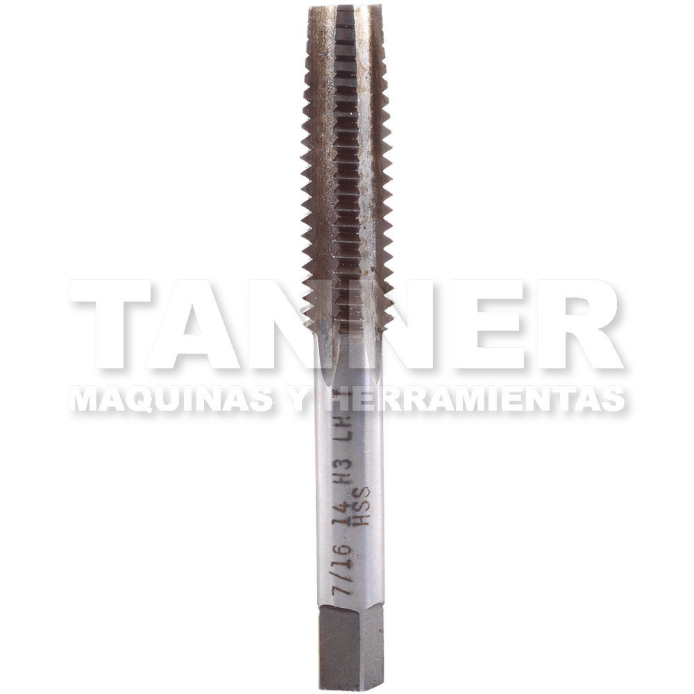 MACHUELO IZQUIERDO CONICO HSS 7/16-14 4F H3