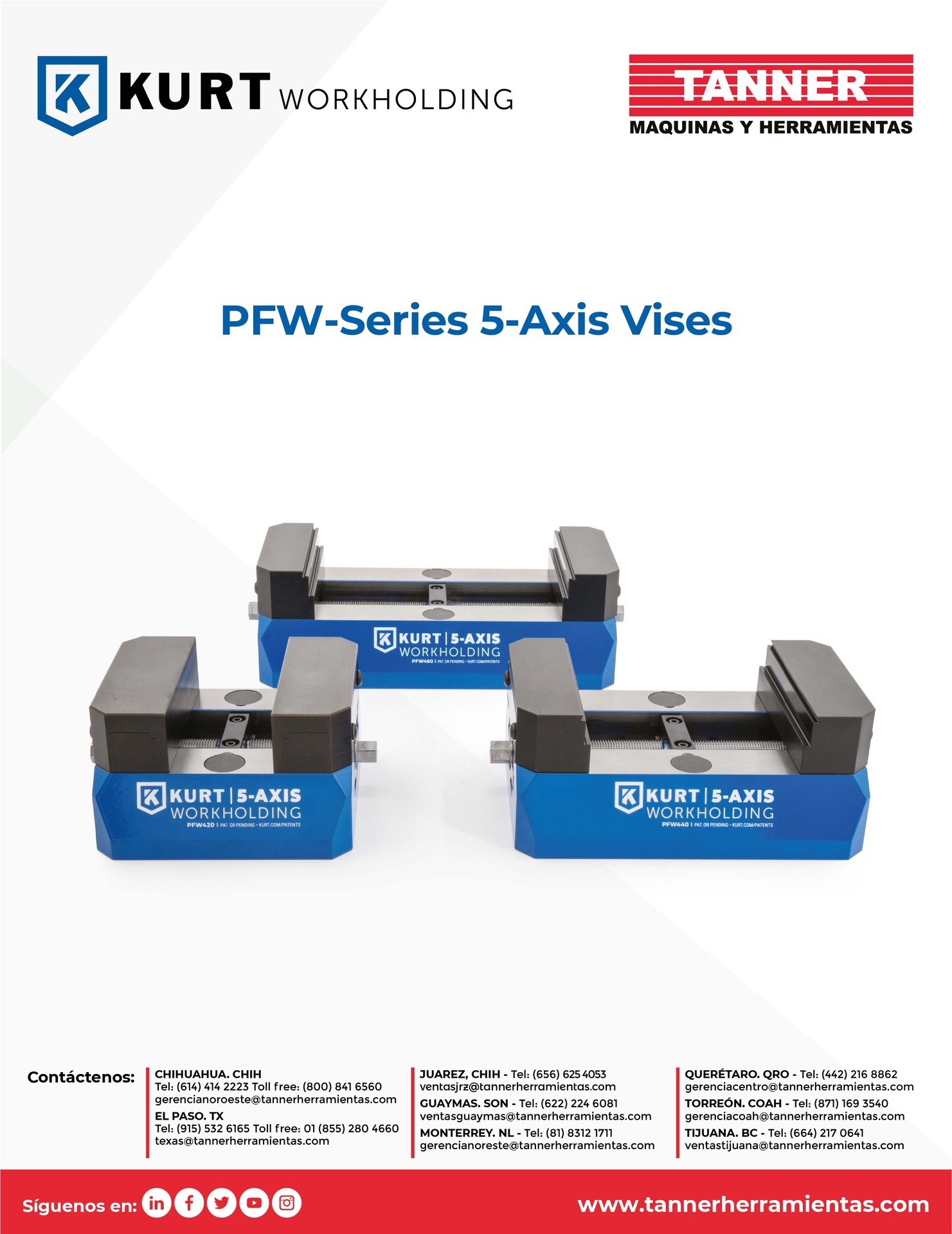 PFW-Series 5-Axis Vises