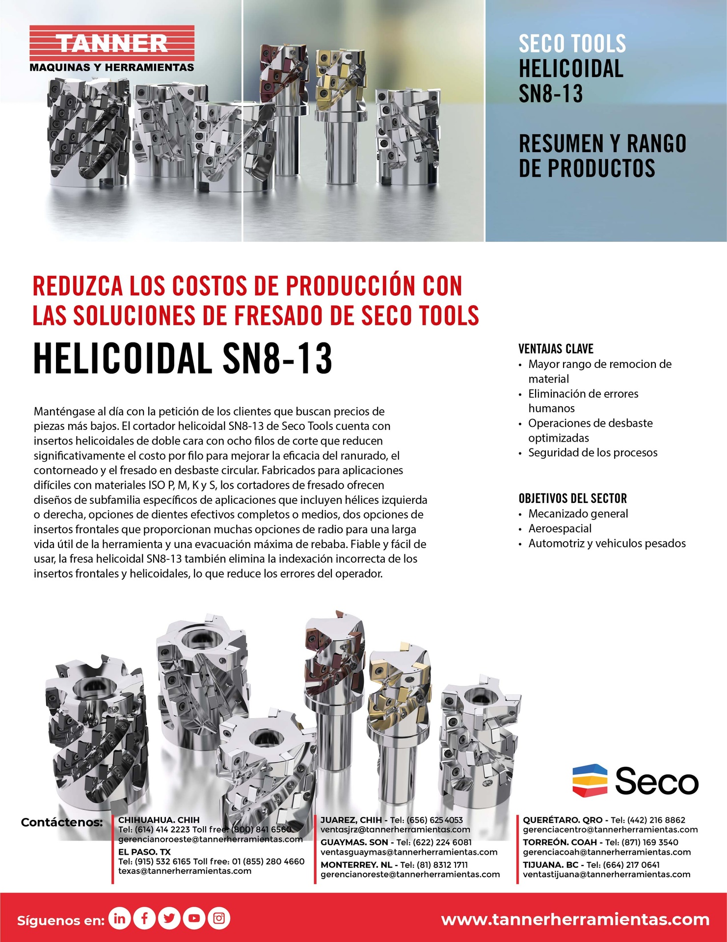 Cortador Helicoidal SN8-13