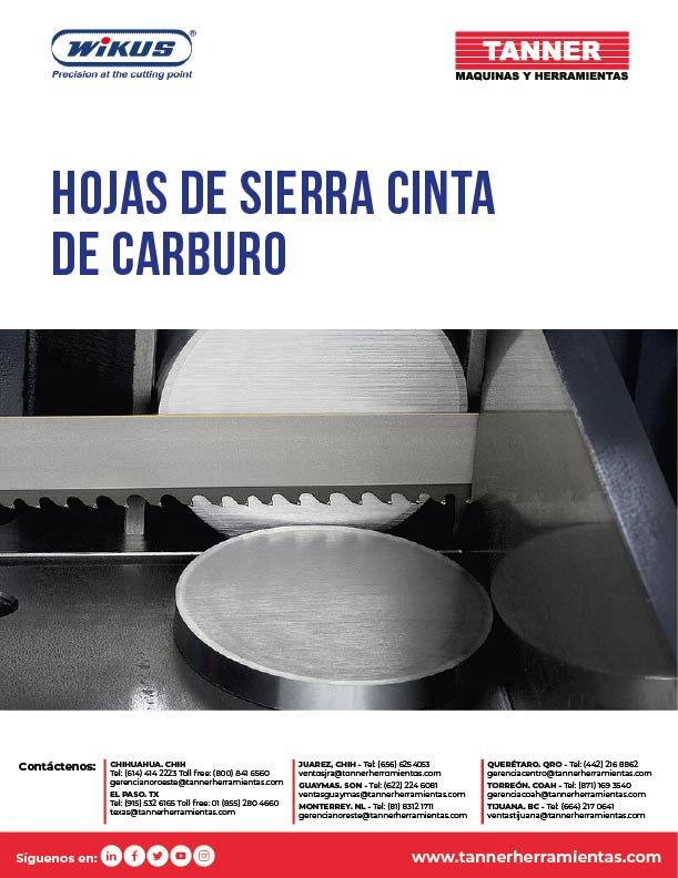 Hojas de Sierra Cinta de Carburo